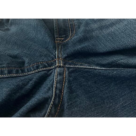 ARIAT REBAR 5M STRAIGHT LEG JEANS, MENS, 35X32, DENIM BLUE, LOTS OF WEAR TO GO - Picture 8 of 12